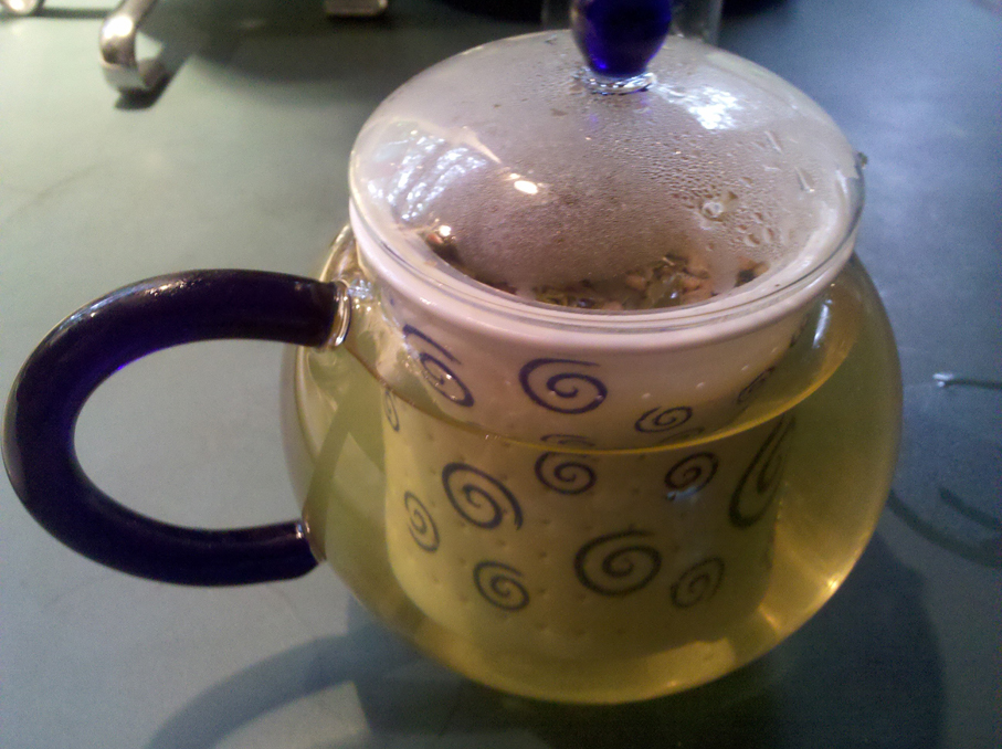 Genmaicha in teapot