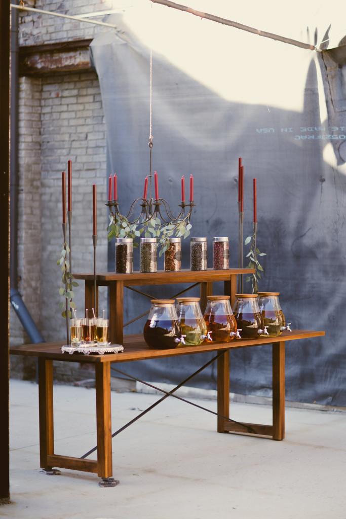 A colorful array of Tea Spot teas.